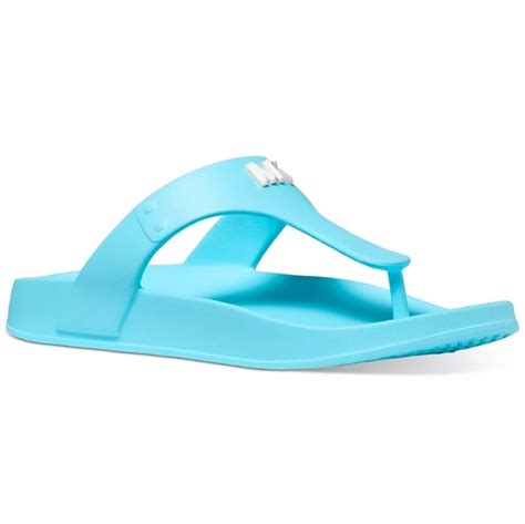 michael kors linsey sandals|Michael Kors Linsey Thong Ocean Blue 7 M .